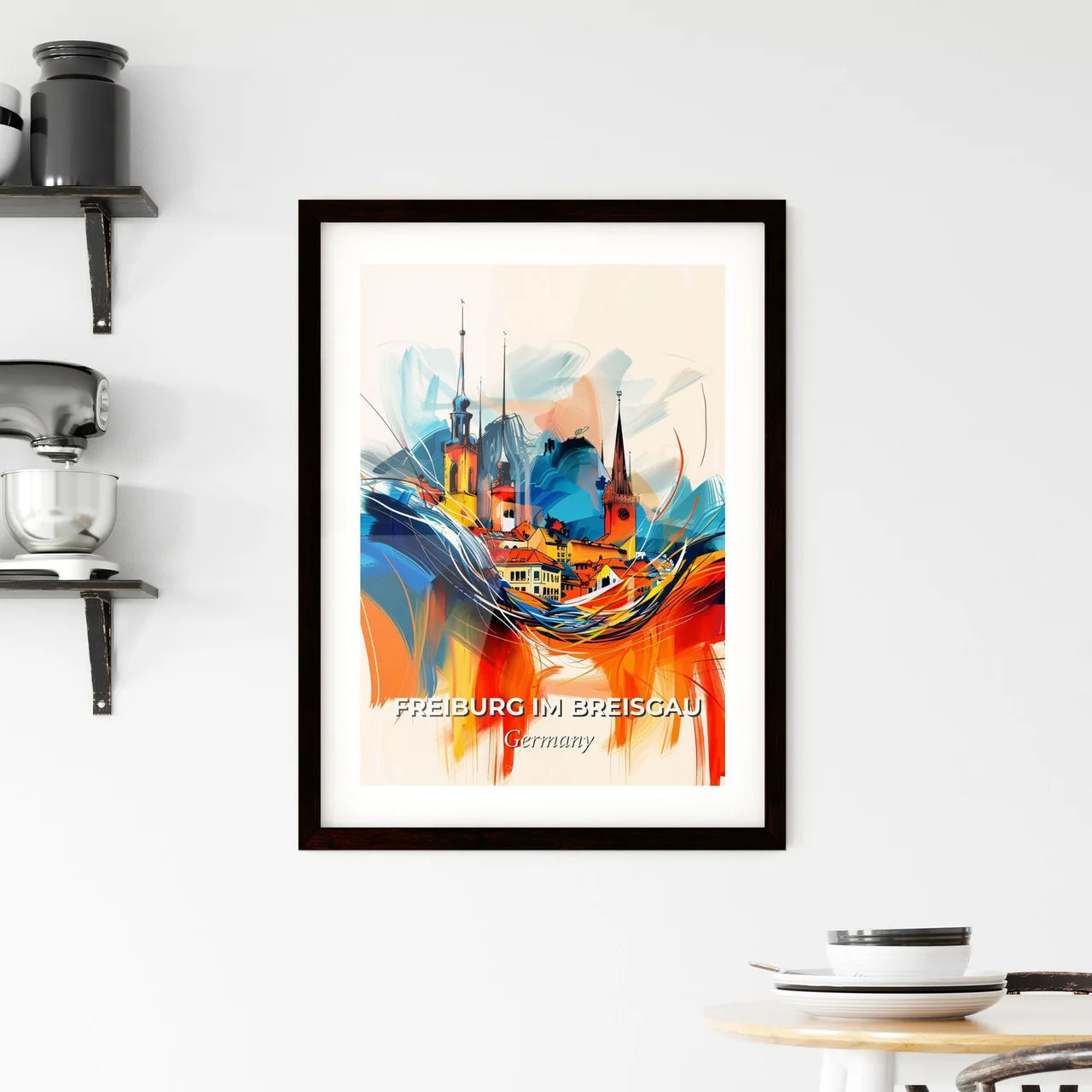 Vibrant Freiburg Im Breisgau, Germany Framed Print