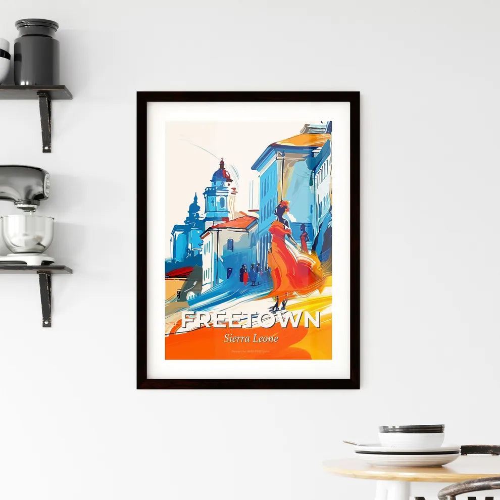 Vibrant Freetown, Sierra Leone Framed Print