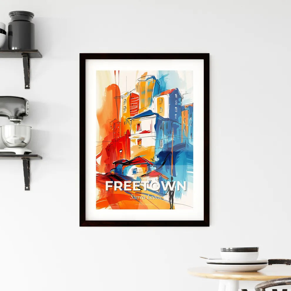 Vibrant Freetown, Sierra Leone Framed Print
