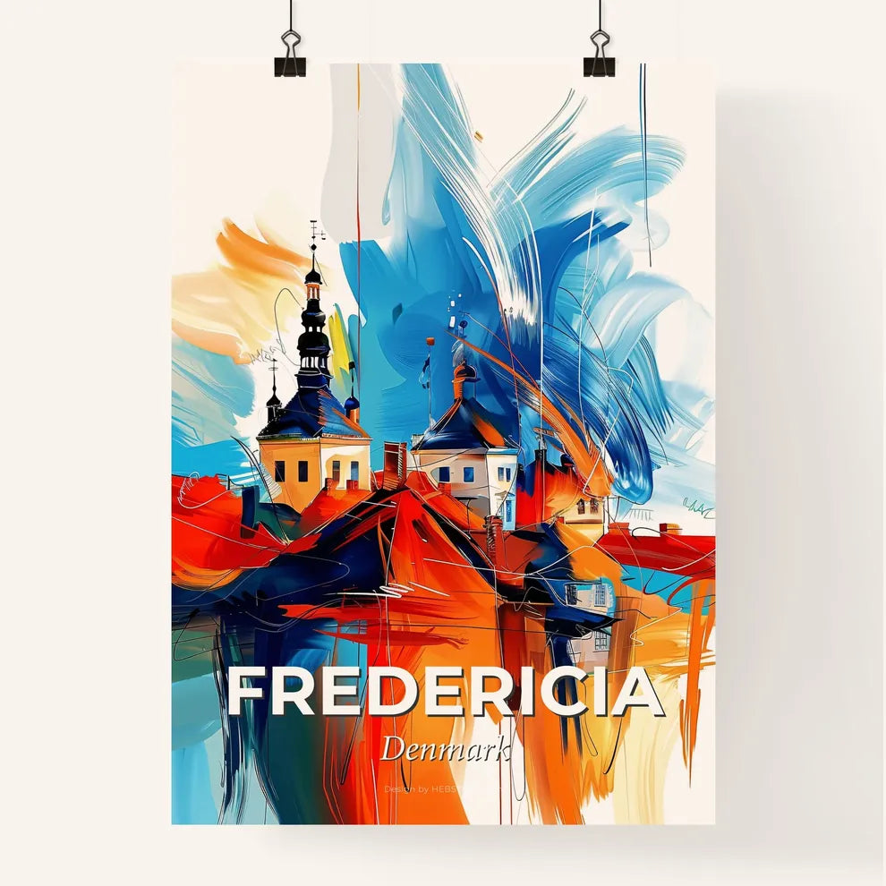 Vibrant Fredericia, Denmark Poster