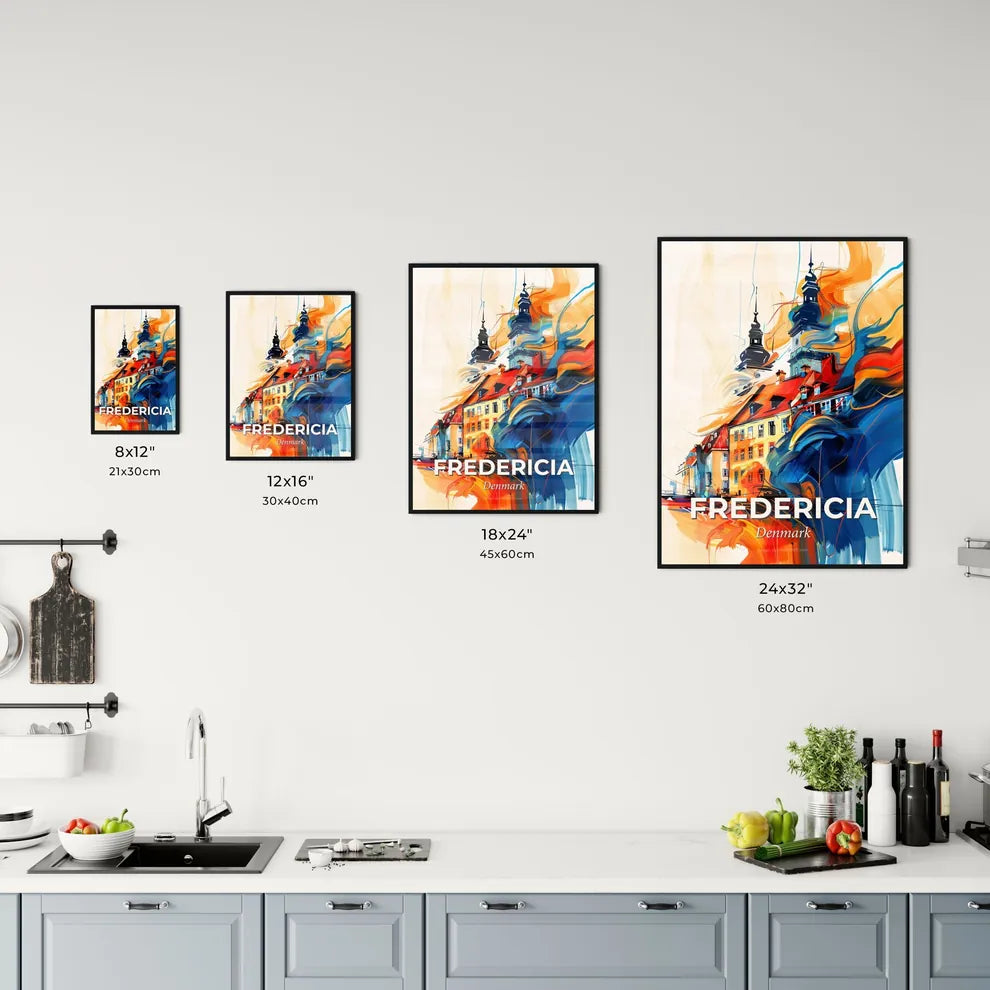 Vibrant Fredericia, Denmark Kitchen Art