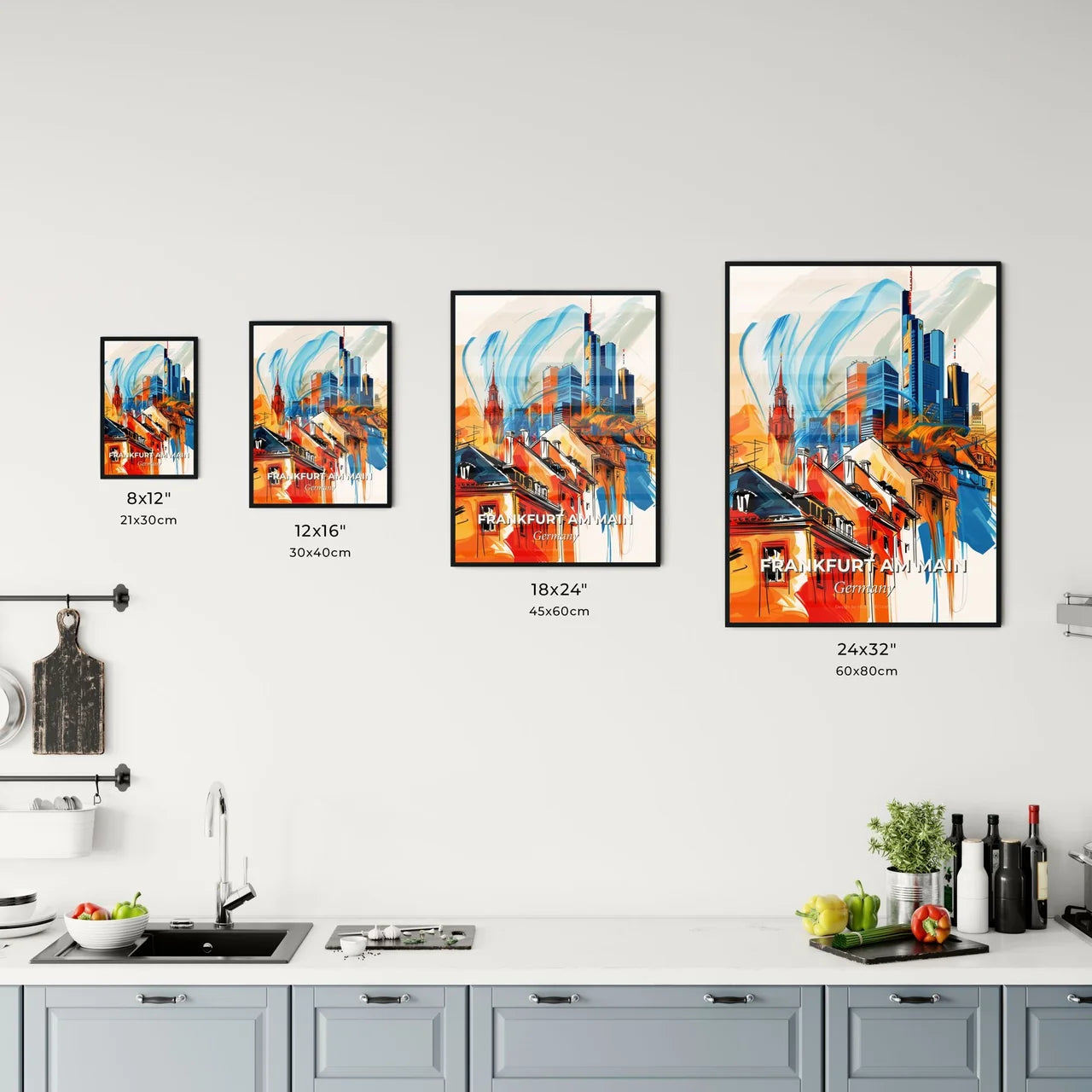 Vibrant Frankfurt Am Main, Germany Kitchen Art
