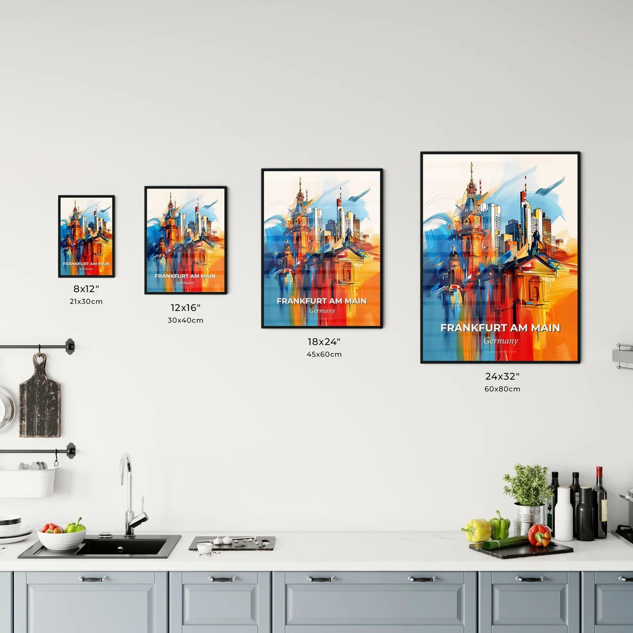 Vibrant Frankfurt Am Main, Germany Kitchen Art