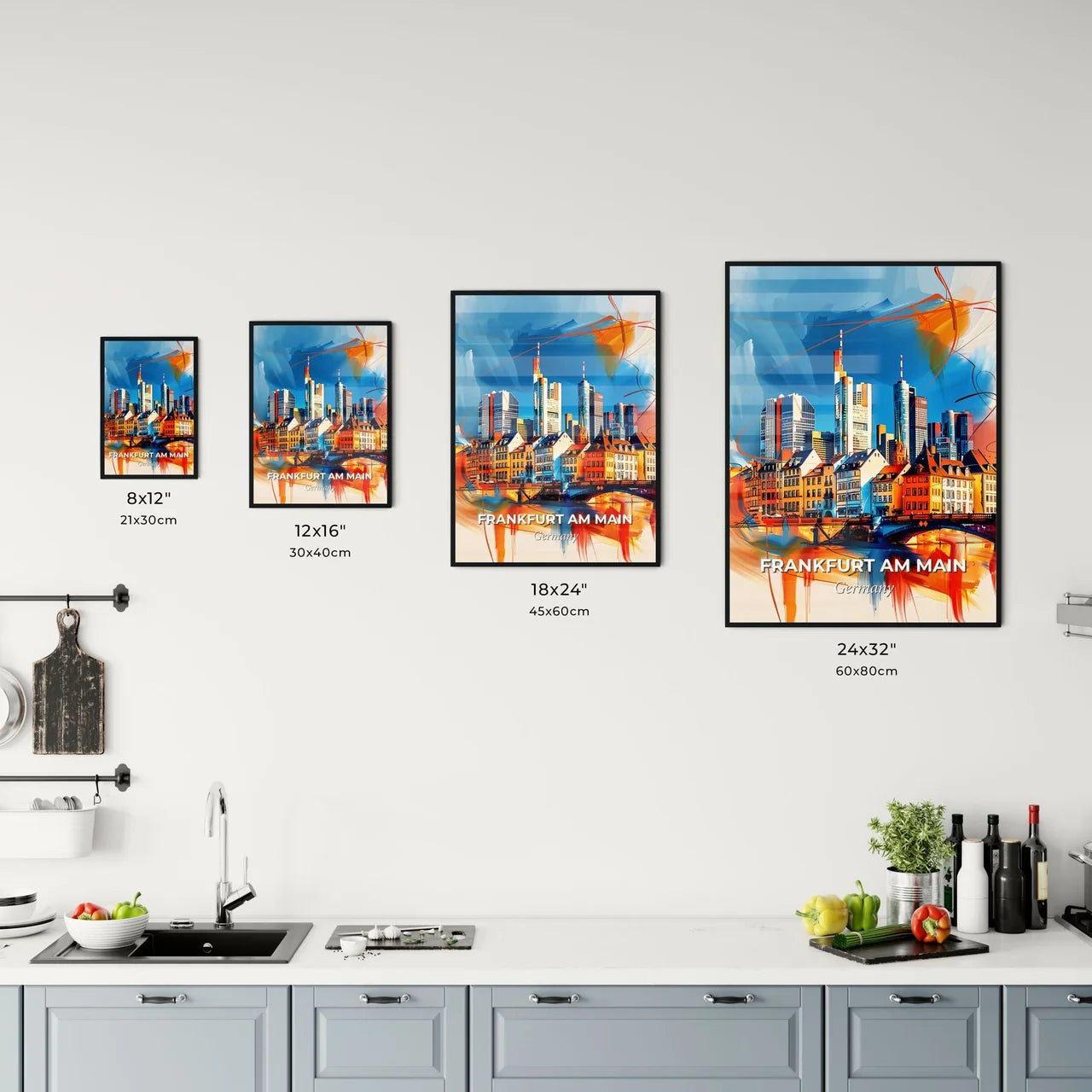 Vibrant Frankfurt Am Main, Germany Kitchen Art