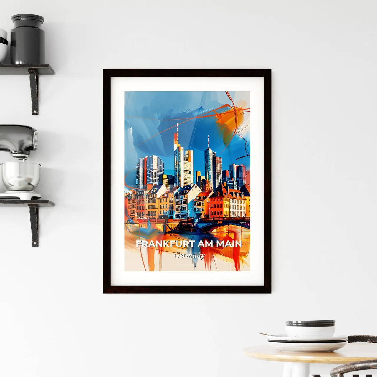 Vibrant Frankfurt Am Main, Germany Framed Print
