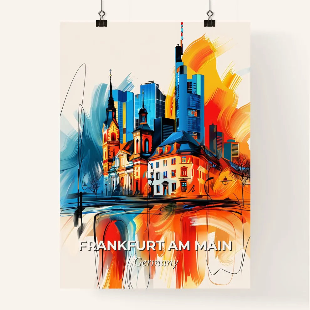 Vibrant Frankfurt Am Main, Germany Poster