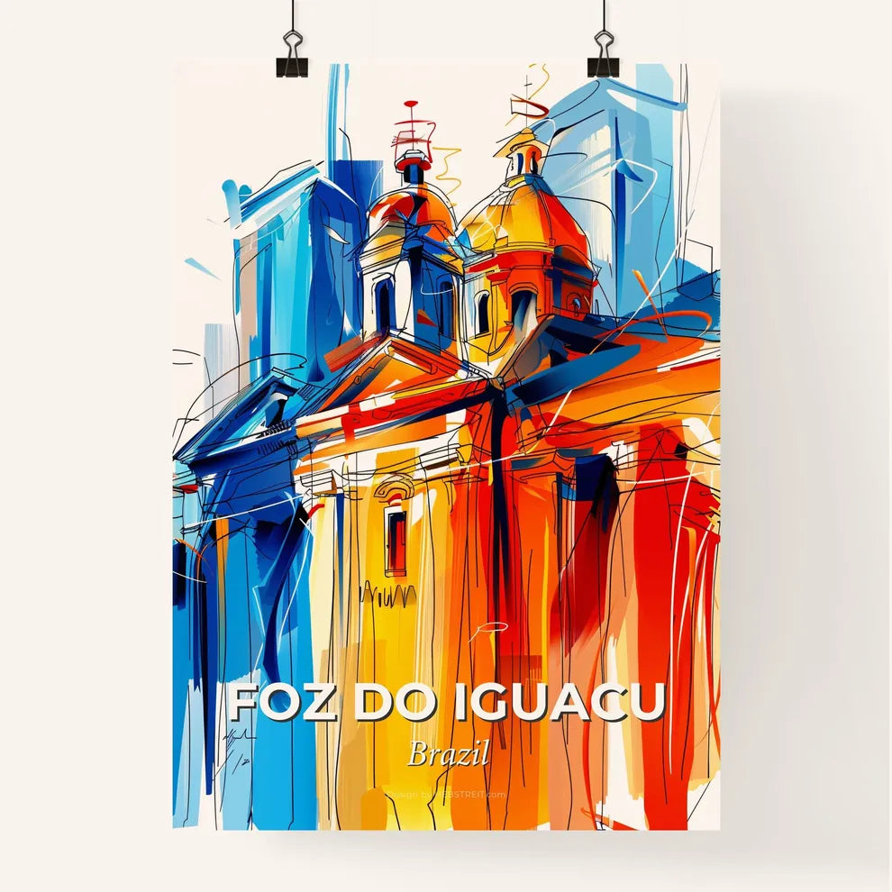 Vibrant Foz Do Iguacu, Brazil Poster