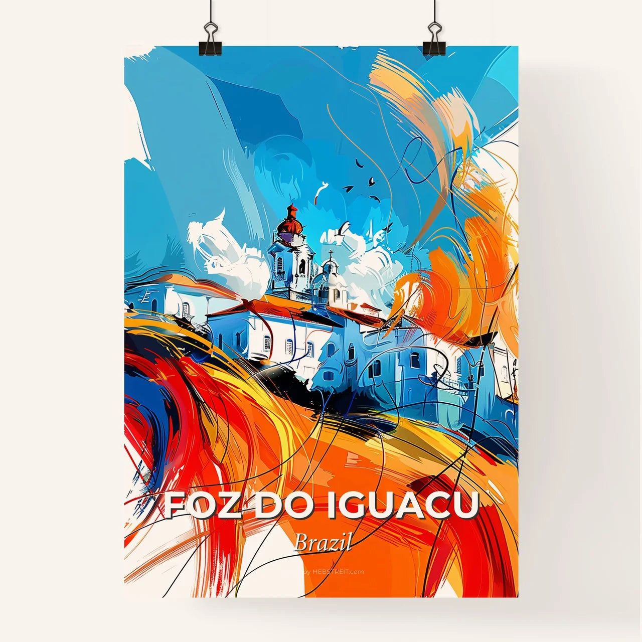 Vibrant Foz Do Iguacu, Brazil Poster