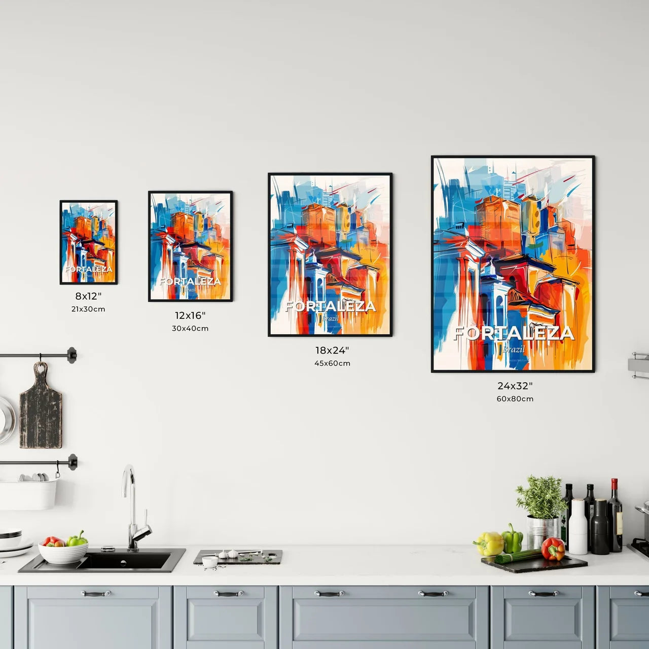 Vibrant Fortaleza, Brazil Kitchen Art