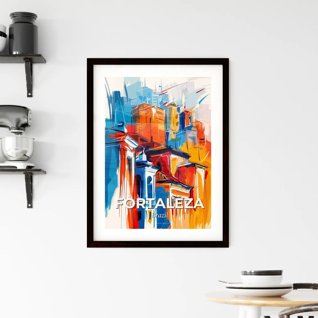 Vibrant Fortaleza, Brazil Framed Print