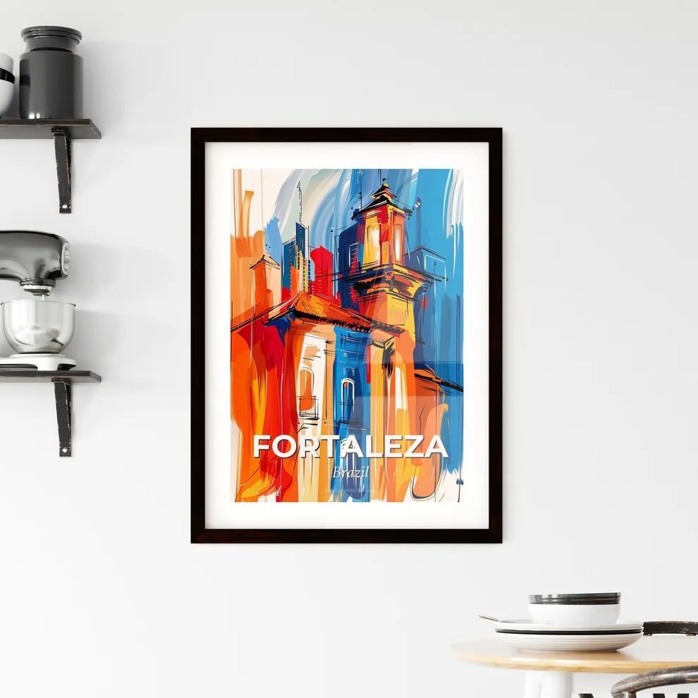 Vibrant Fortaleza, Brazil Framed Print