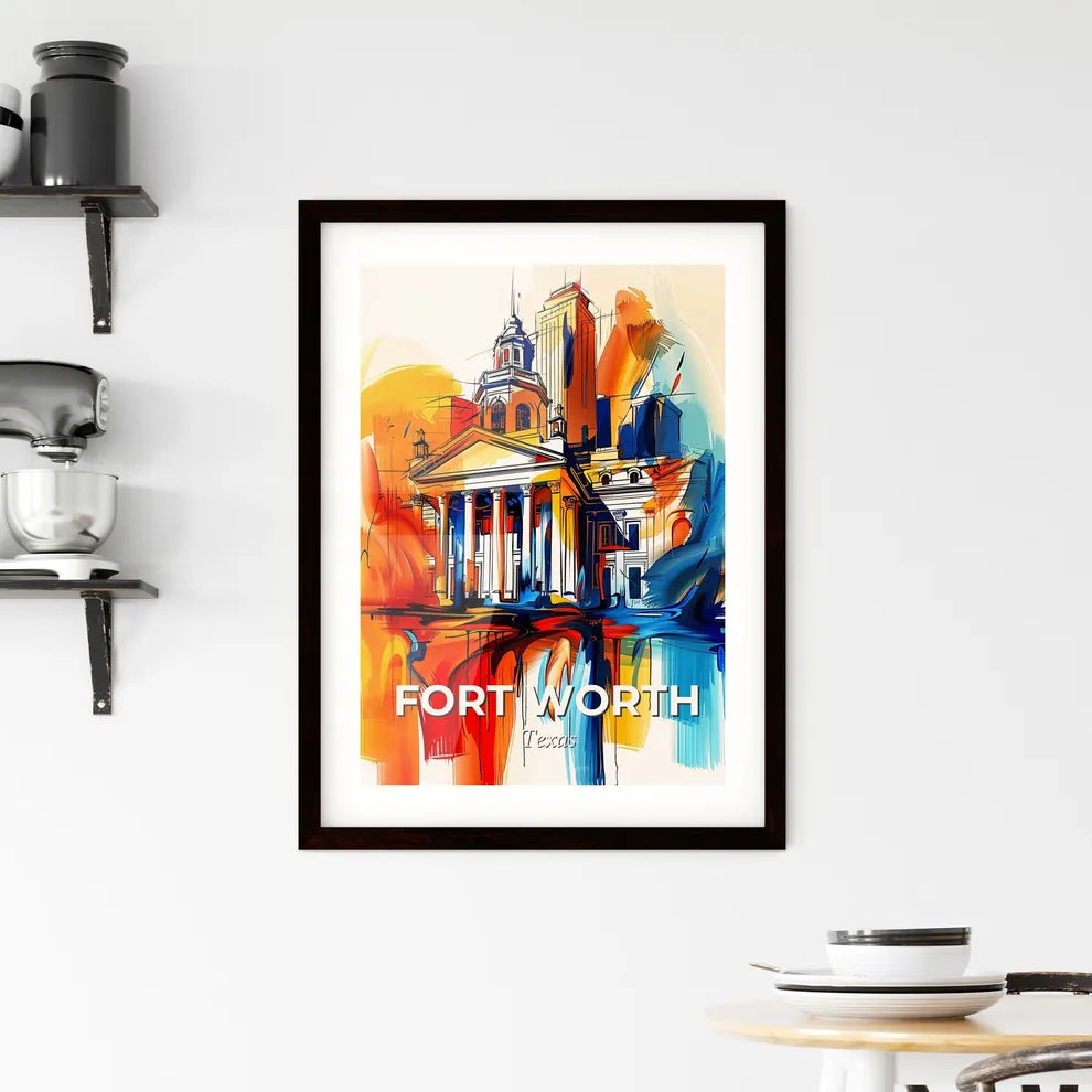 Vibrant Fort Worth, Texas Framed Print