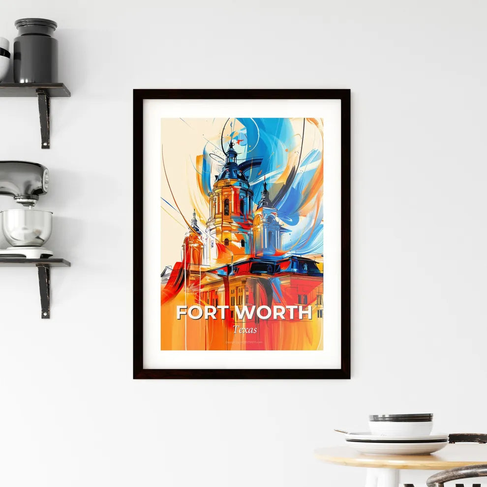 Vibrant Fort Worth, Texas Framed Print