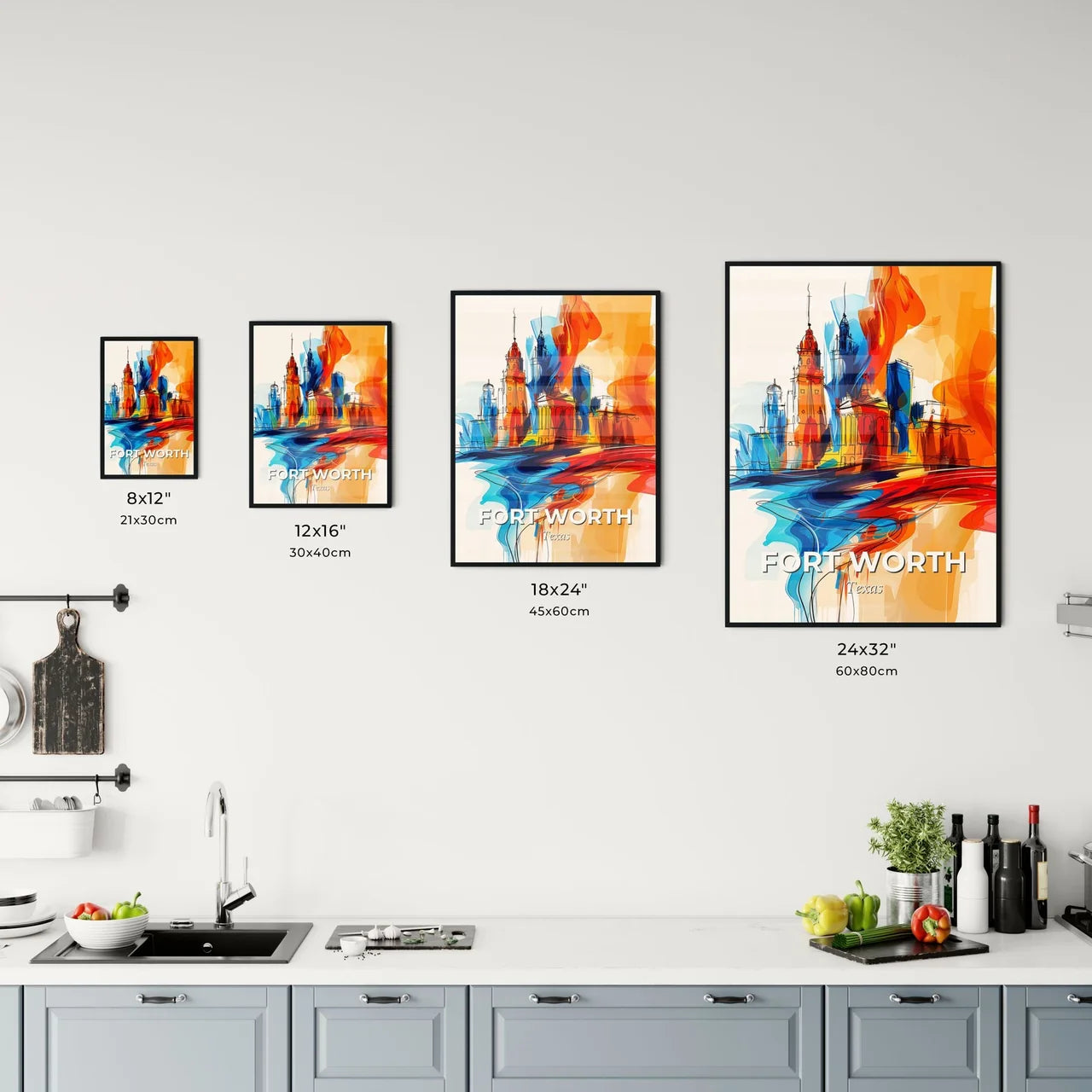 Vibrant Fort Worth, Texas Kitchen Art