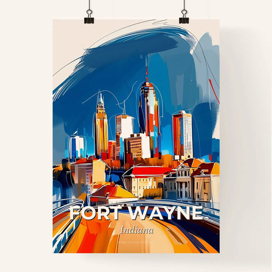 Vibrant Fort Wayne, Indiana Poster