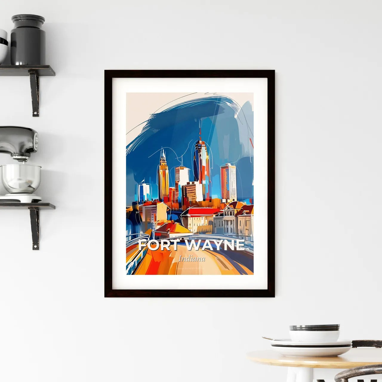 Vibrant Fort Wayne, Indiana Framed Print
