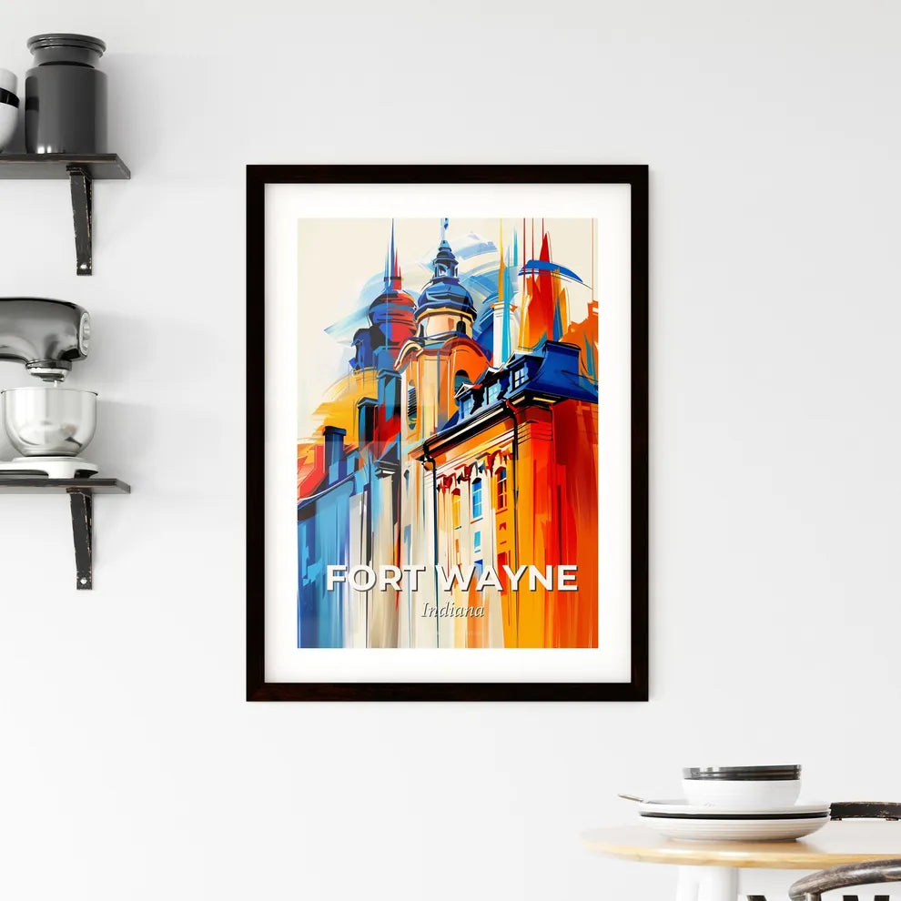 Vibrant Fort Wayne, Indiana Framed Print