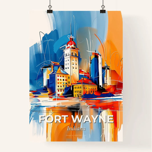Vibrant Fort Wayne, Indiana Poster