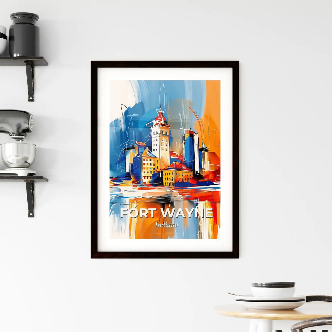 Vibrant Fort Wayne, Indiana Framed Print