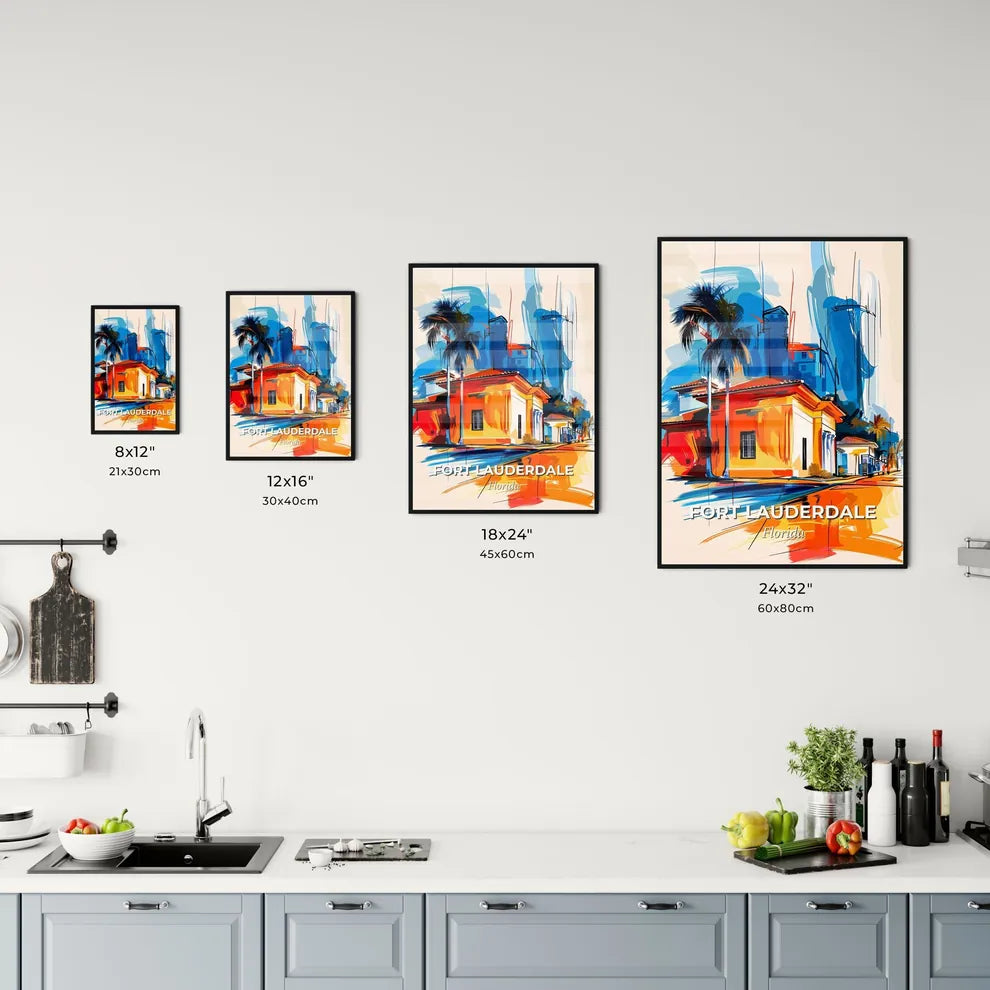 Vibrant Fort Lauderdale, Florida Kitchen Art