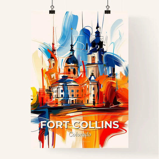 Vibrant Fort Collins, Colorado Poster