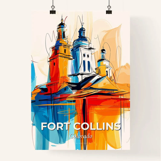 Vibrant Fort Collins, Colorado Poster