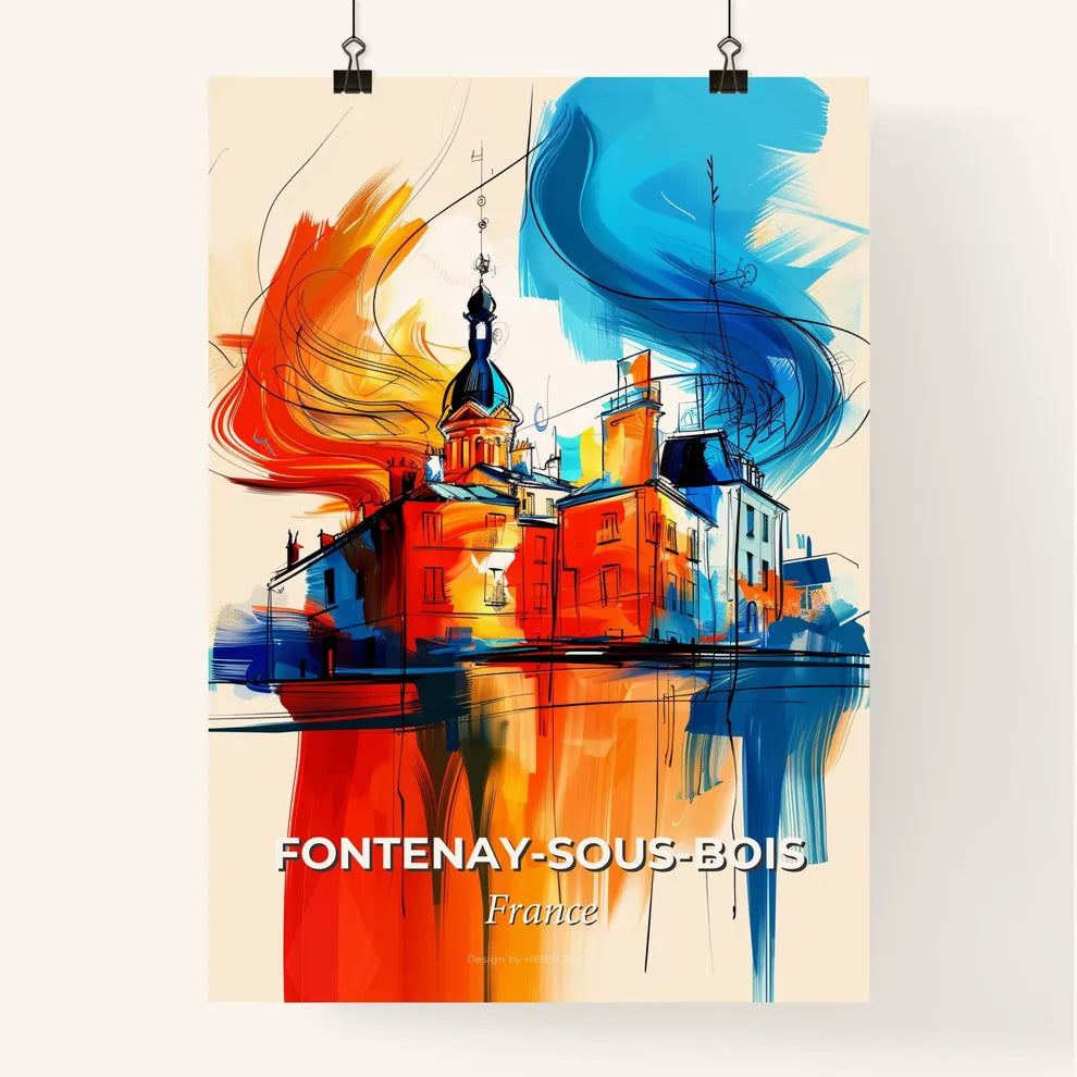 Vibrant Fontena Poster