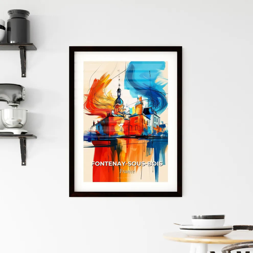 Vibrant Fontena Framed Print