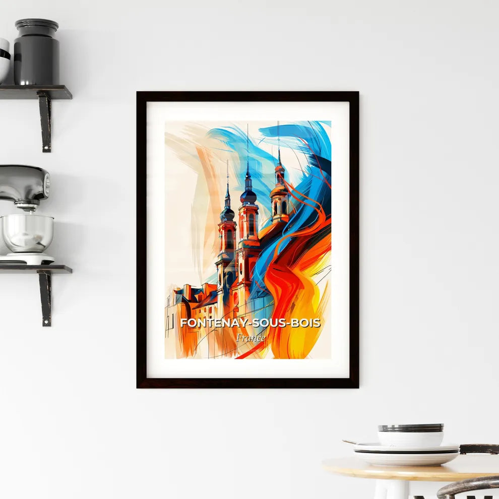 Vibrant Fontena Framed Print