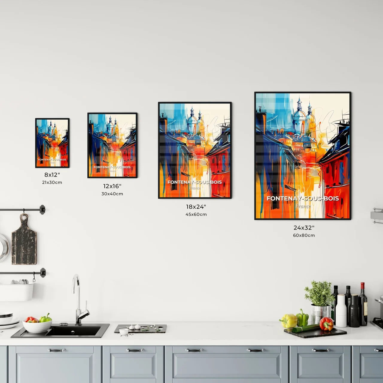 Vibrant Fontena Kitchen Art