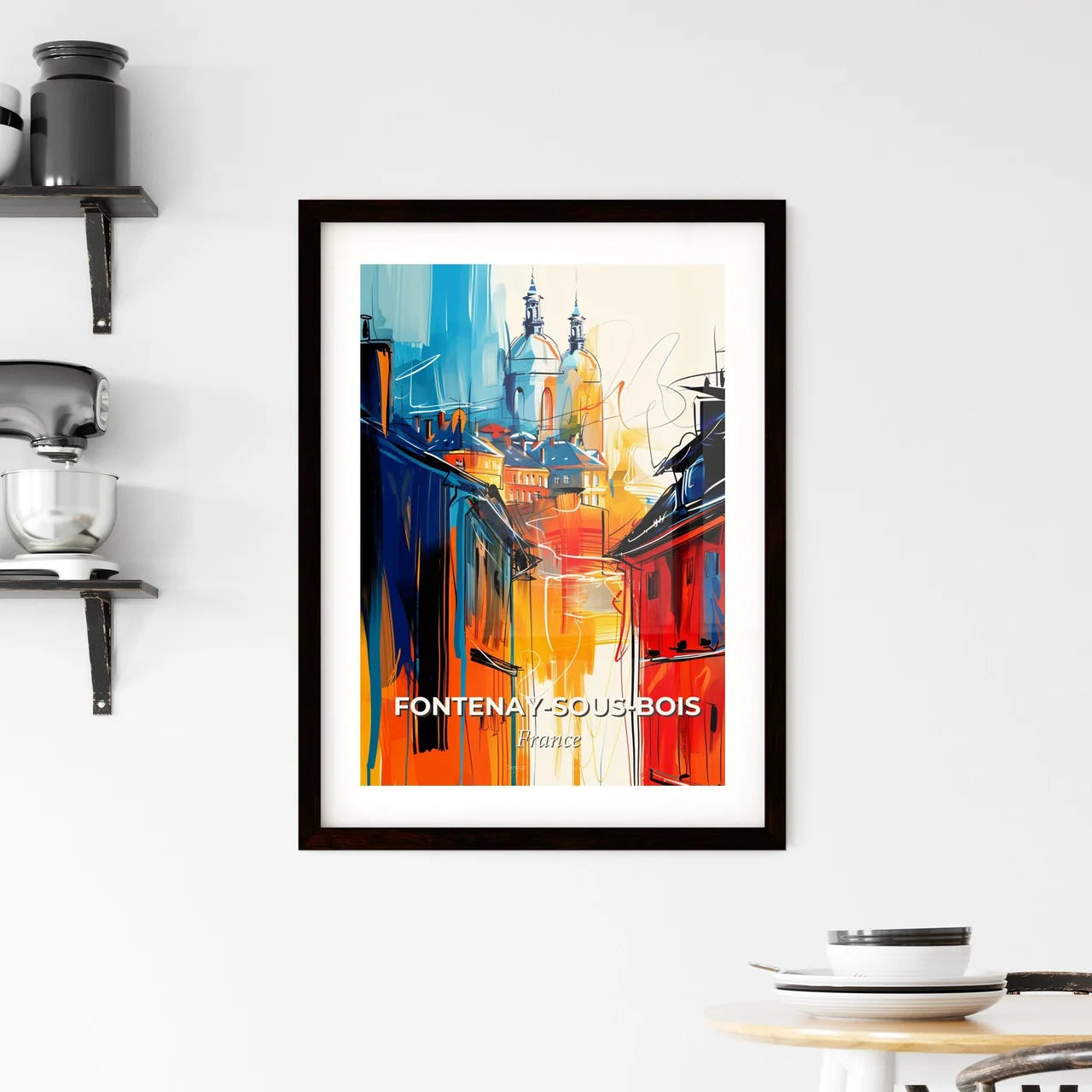 Vibrant Fontena Framed Print