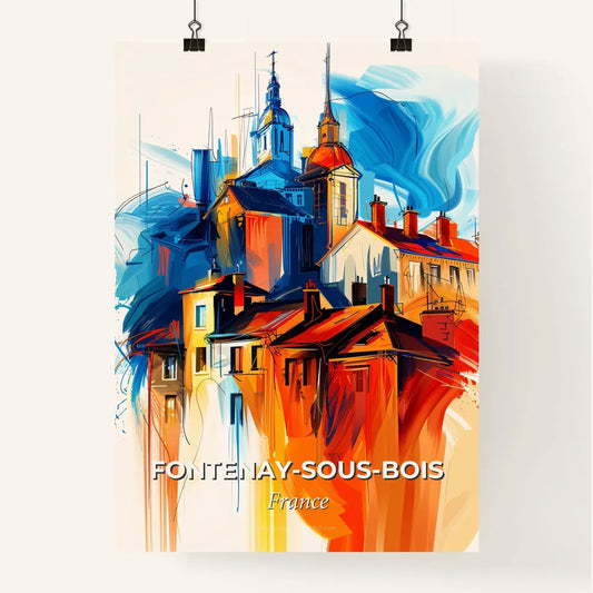 Vibrant Fontena Poster