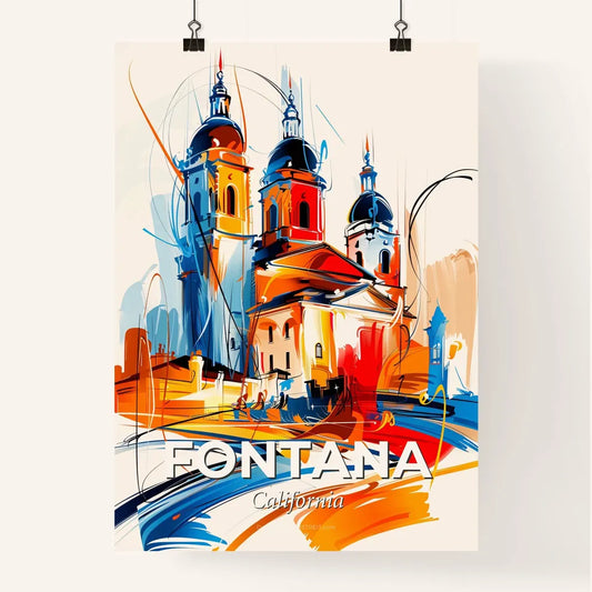 Vibrant Fontana, California Poster
