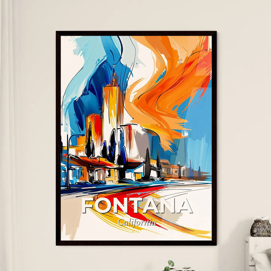 Vibrant Fontana, California Art Print