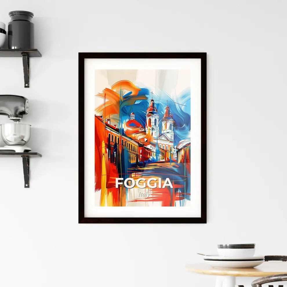 Vibrant Foggia, Italy Framed Print