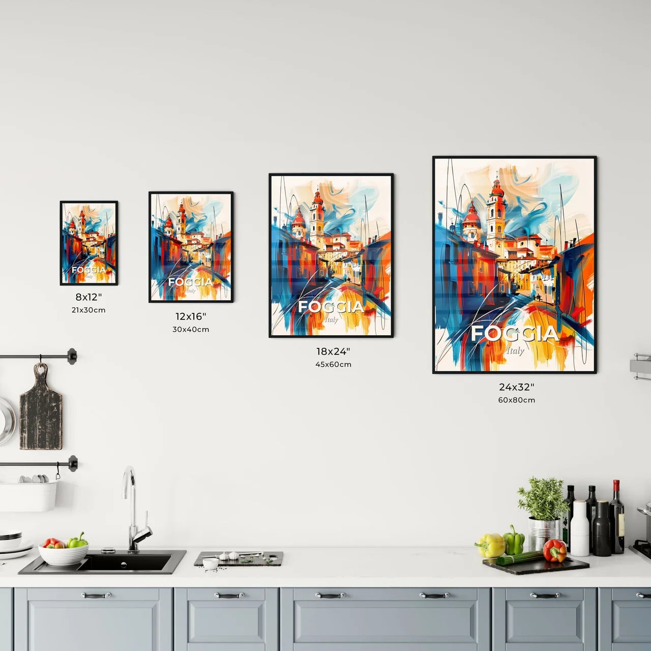 Vibrant Foggia, Italy Kitchen Art