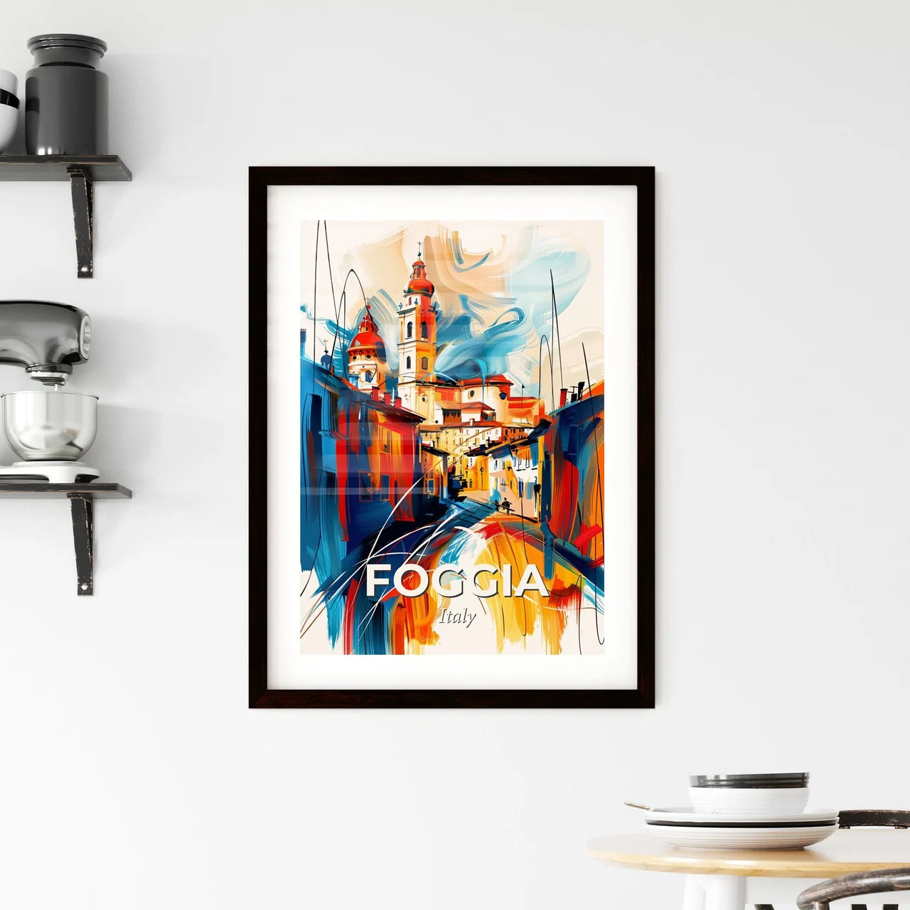 Vibrant Foggia, Italy Framed Print