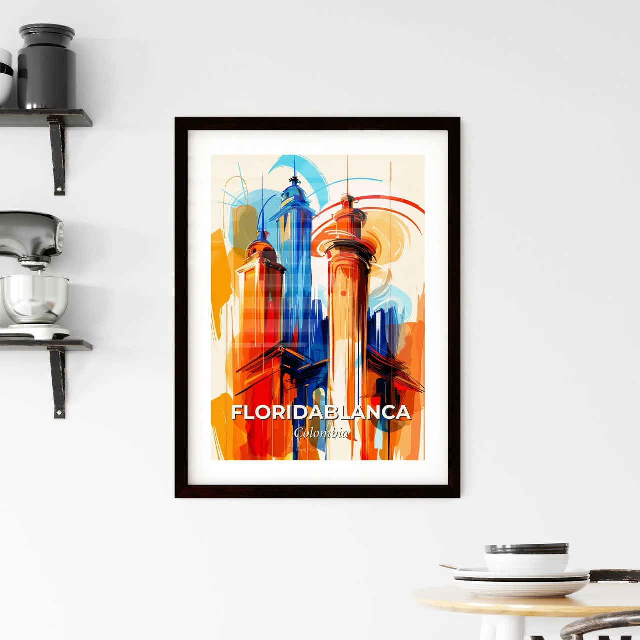 Vibrant Floridablanca, Colombia Framed Print