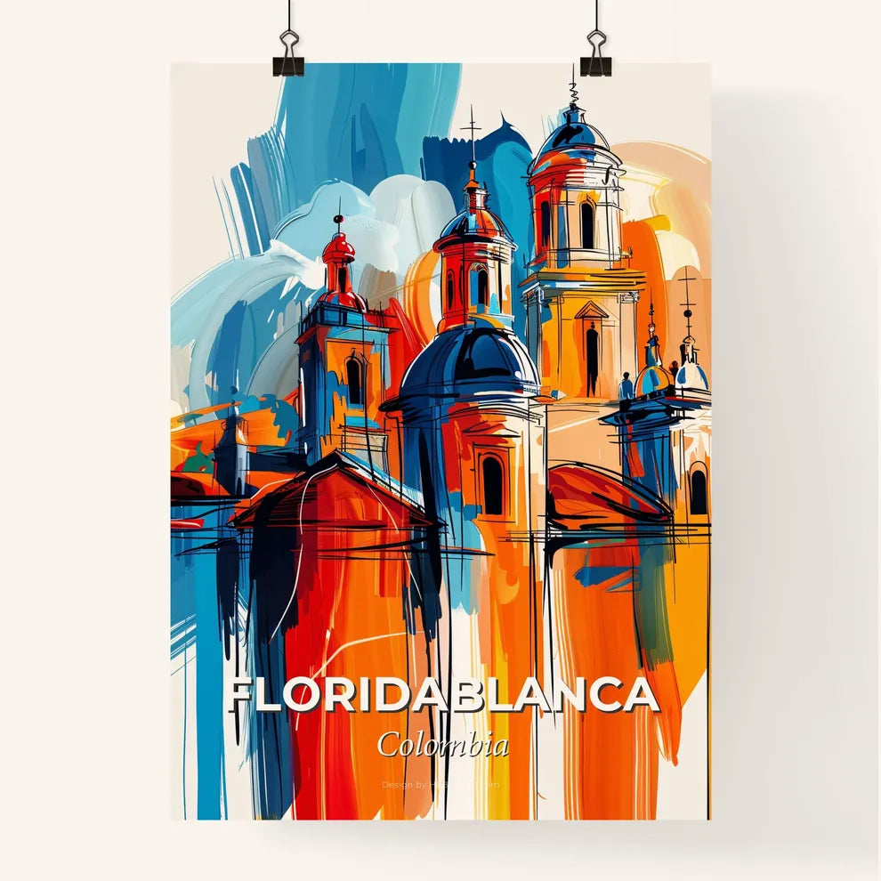 Vibrant Floridablanca, Colombia Poster