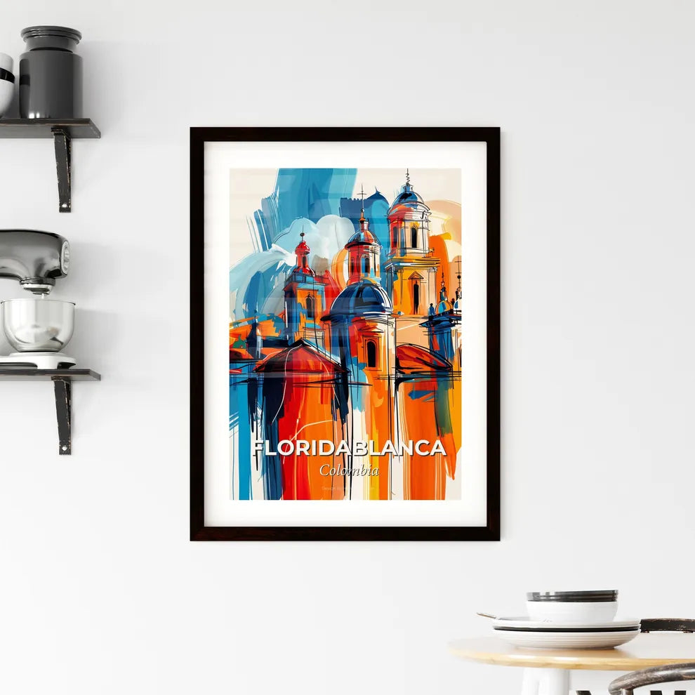 Vibrant Floridablanca, Colombia Framed Print
