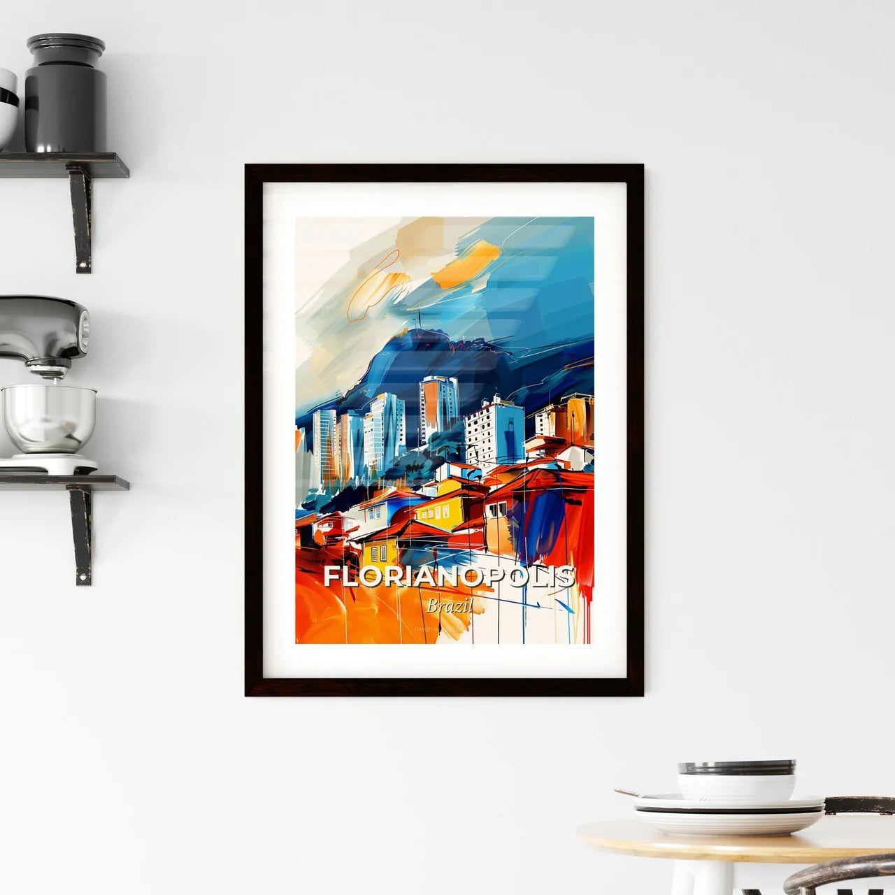 Vibrant Florianopolis, Brazil Framed Print