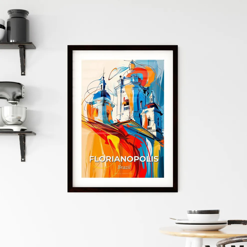 Vibrant Florianopolis, Brazil Framed Print