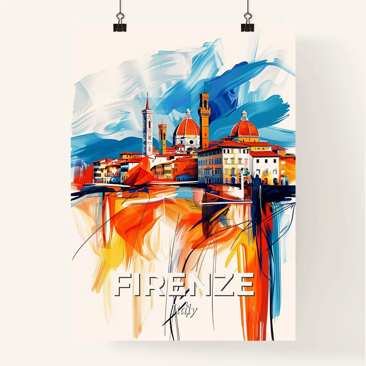 Vibrant Firenze , Italy Poster