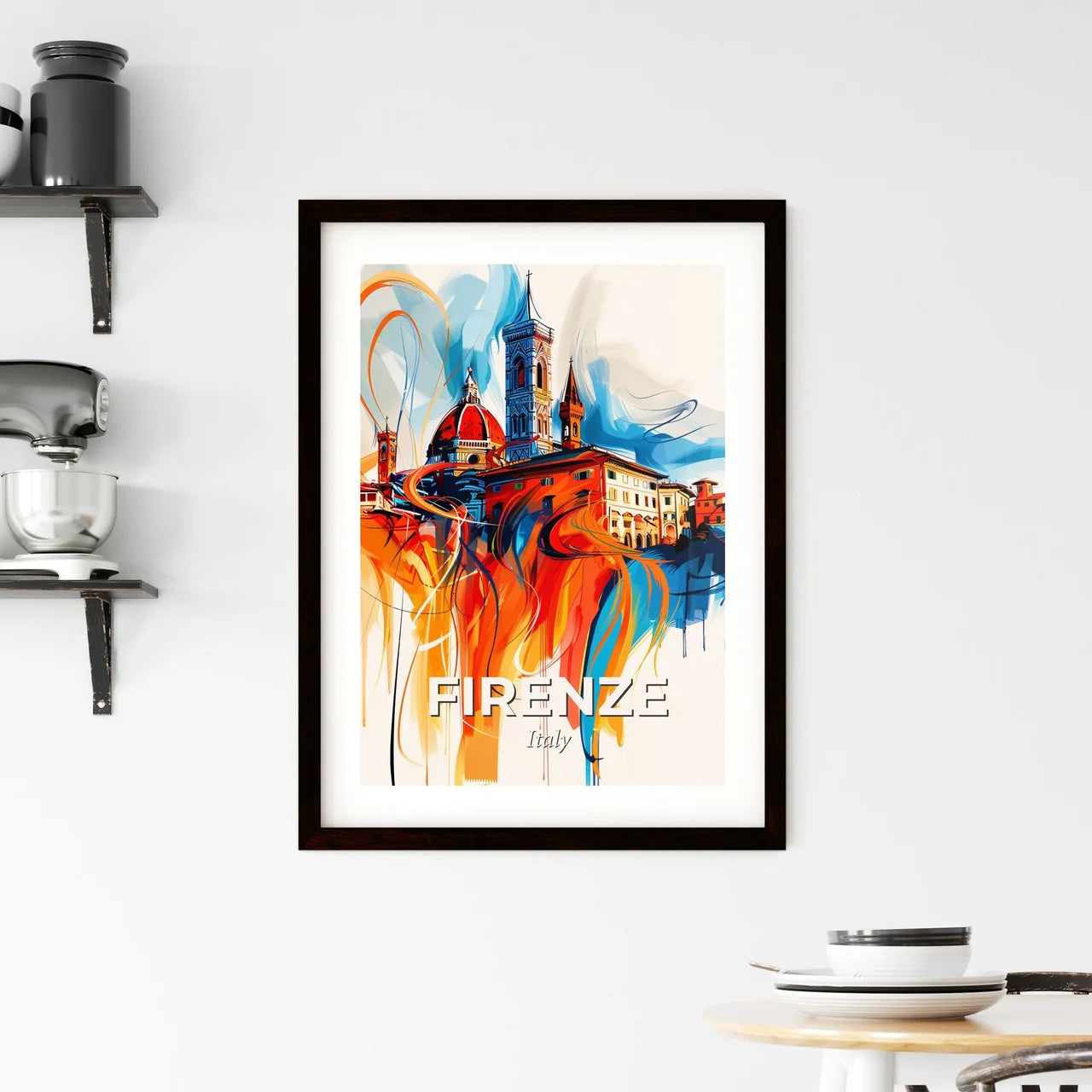 Vibrant Firenze , Italy Framed Print