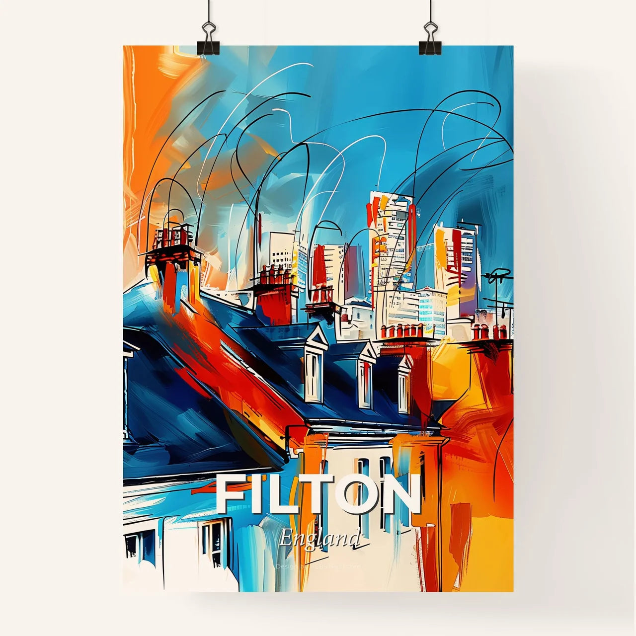 Vibrant Filton, England Poster