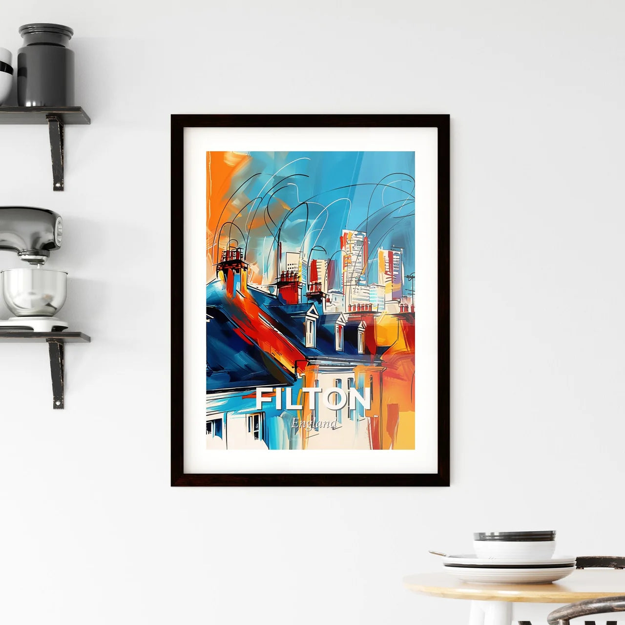 Vibrant Filton, England Framed Print
