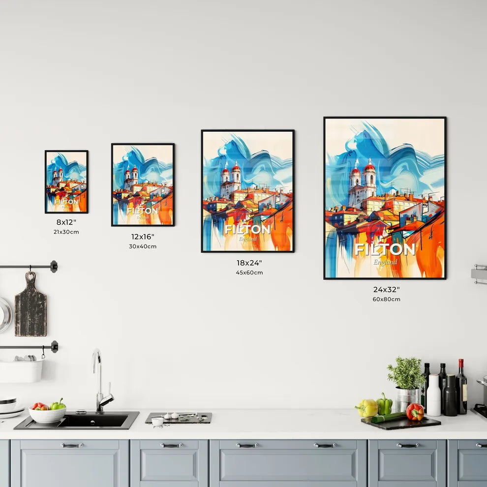 Vibrant Filton, England Kitchen Art