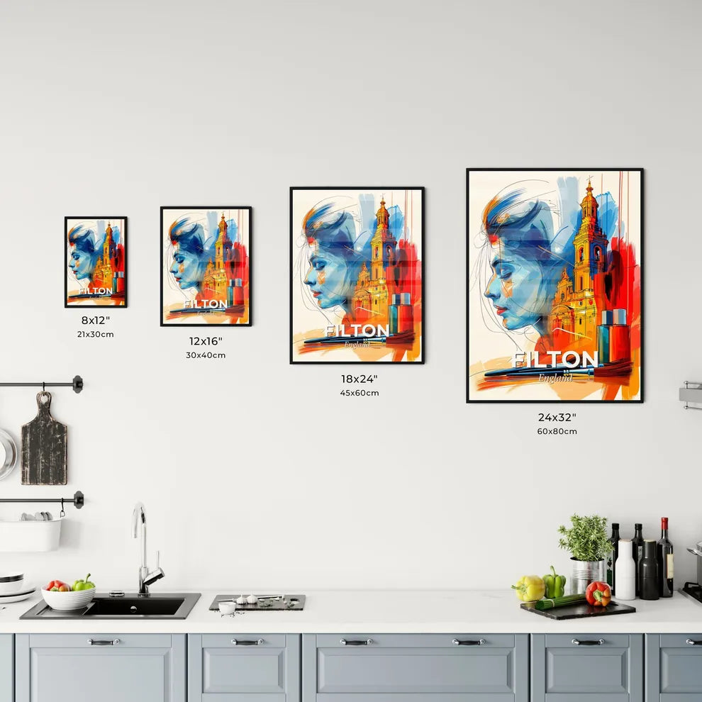 Vibrant Filton, England Kitchen Art