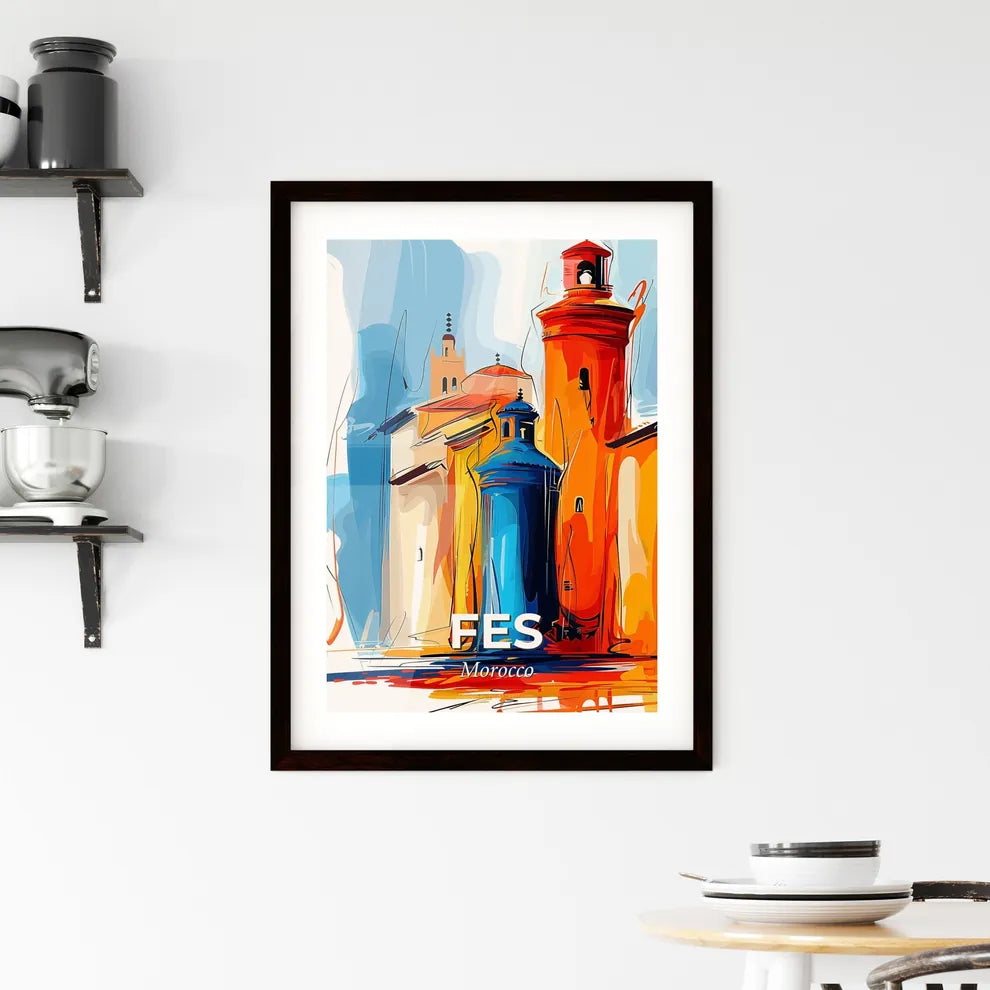 Vibrant Fes, Morocco Framed Print