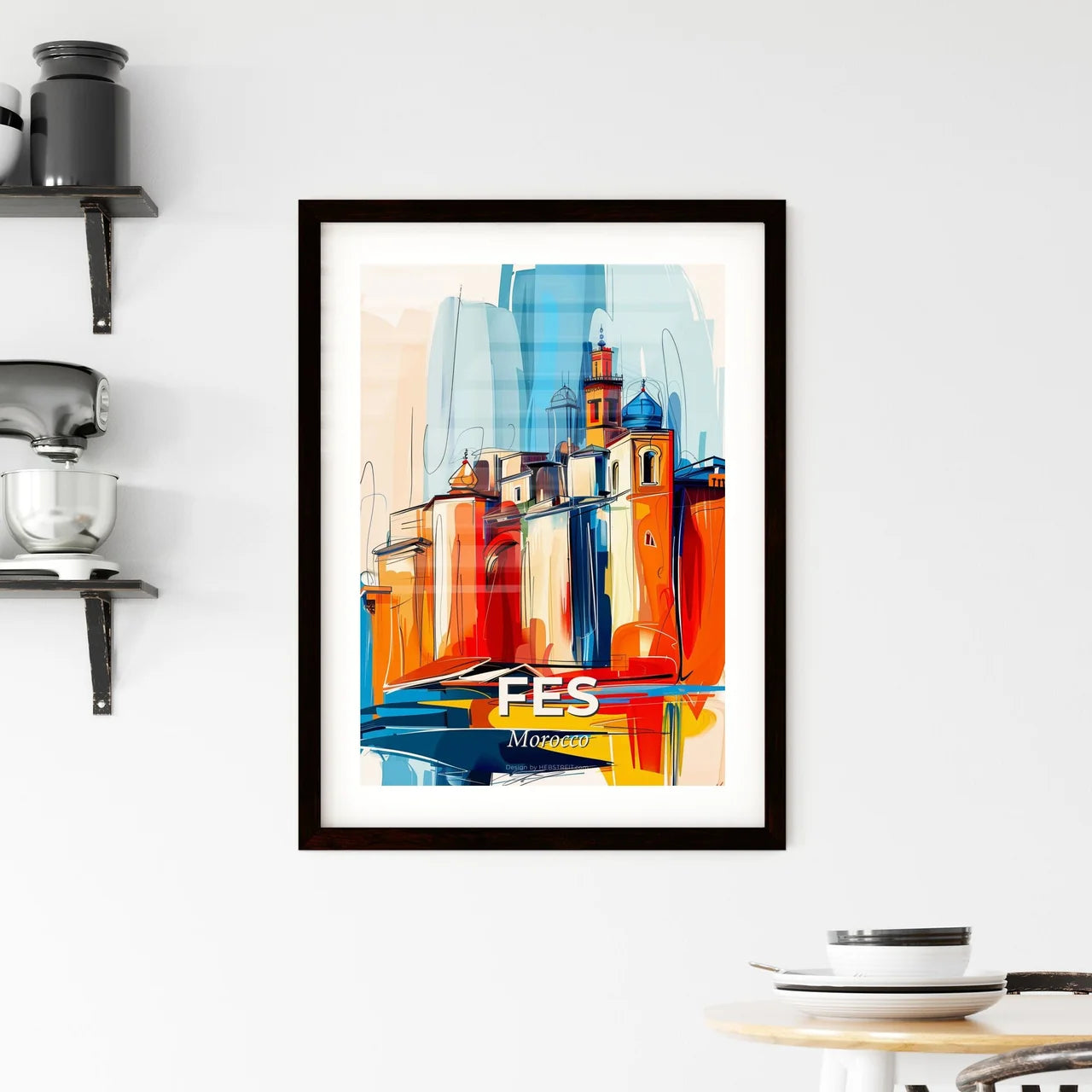 Vibrant Fes, Morocco Framed Print